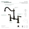 Kingston Brass KS1175AL Heritage Bridge Kitchen Faucet, Oil Rubbed Bronze KS1175AL - alternate 2